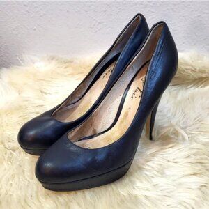 Pulp Noir Black Leather Pumps